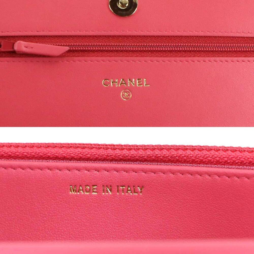 CHANEL Pink Caviar Leather Wallet - Picture 9 of 10
